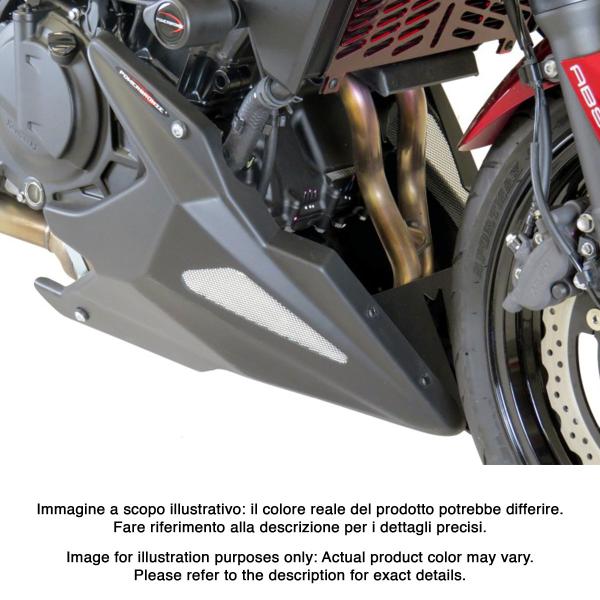 Puntale motore PowerBronze carbon look con griglia argento Kawasaki Z400 2019-2023