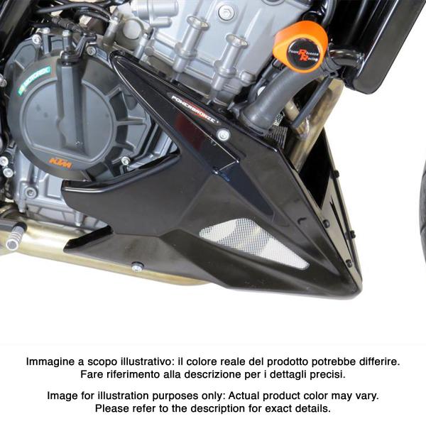 Puntale motore PowerBronze nero opaco con griglia argento KTM Duke 790/R 2018-2023