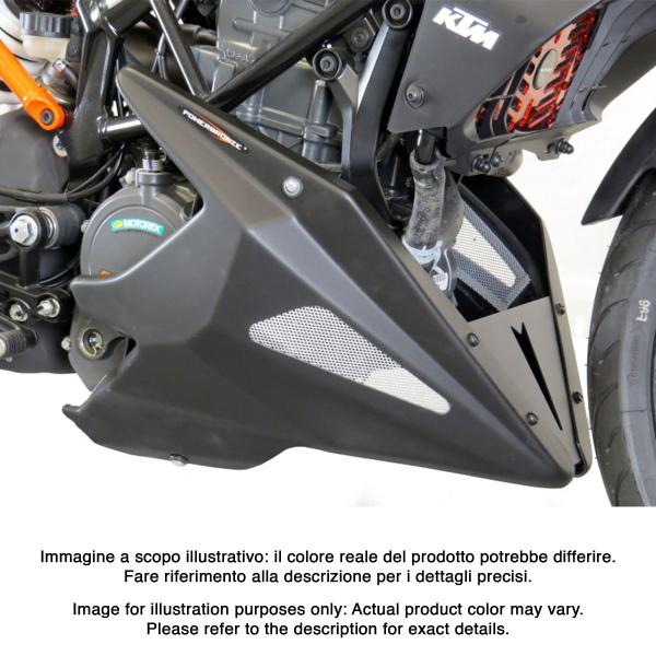 PowerBronze black with silver mesh Belly Pan KTM Duke 390 2017-2023