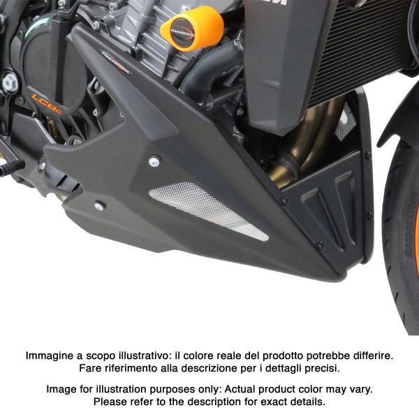 PowerBronze matt black with silver mesh Belly Pan KTM Duke 990/R 2024