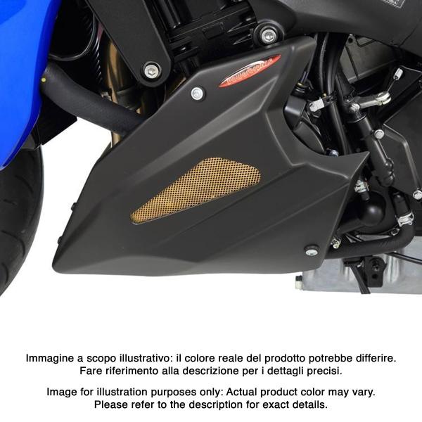 PowerBronze carbon look with silver mesh Belly Pan Suzuki GSXS1000 2015-2020