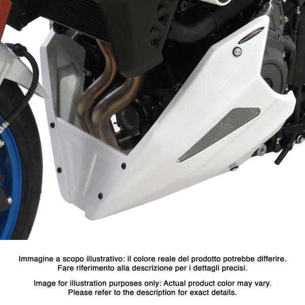 Puntale motore PowerBronze bianco con griglia argento Suzuki GSX8S 2023-2024