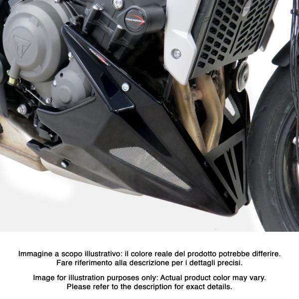 Puntale motore PowerBronze carbon look con griglia argento Triumph Trident 660 2021-2025