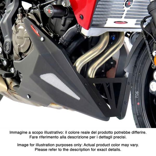 Puntale motore PowerBronze carbon look con griglia argento Yamaha Tracer 700 2016-2019