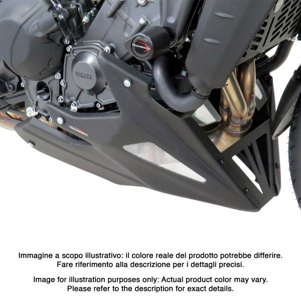 PowerBronze black with silver mesh Belly Pan Yamaha MT09SP 2021-2024