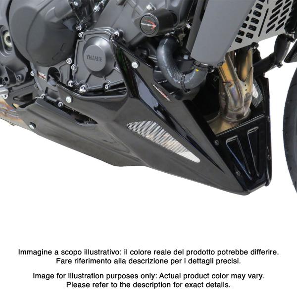 PowerBronze black with silver mesh Belly Pan Yamaha MT09 2024