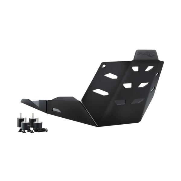 Puig Black Aluminium Belly Pan Kawasaki KLR650 2022-2024