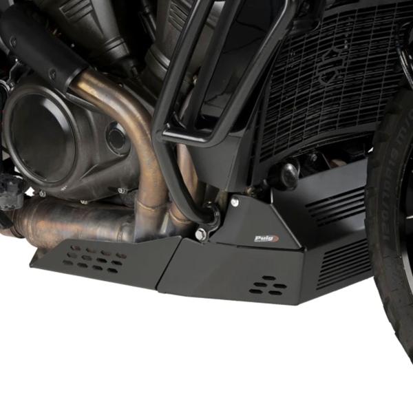 Puig Black Aluminium Belly Pan Harley Davidson Pan America (RA1250) 2021-2024