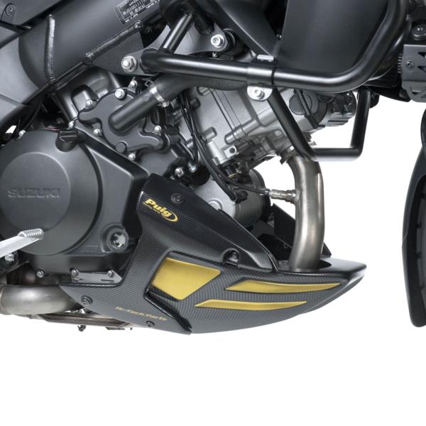 Puig Carbon Look Belly Pan for Akrapovic Exhaust Yamaha MT09 2013-2015