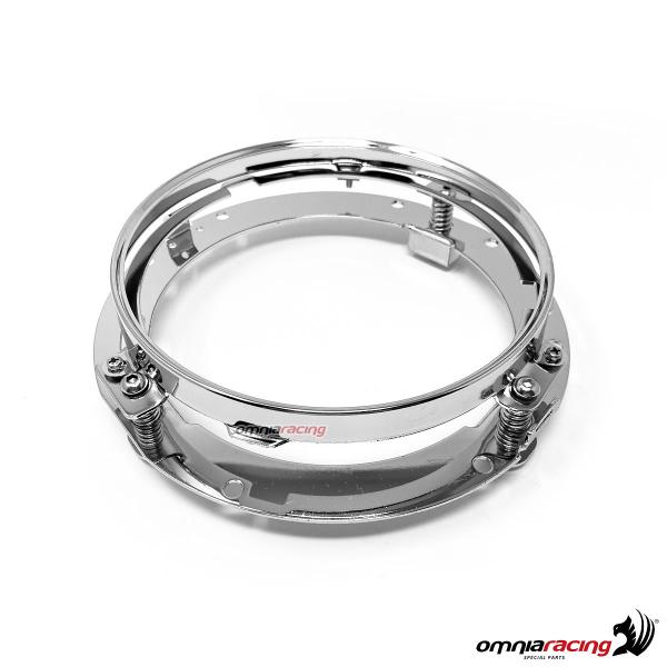 Supporto tondo 7" per montaggio faro Led anteriore Harley Davidson