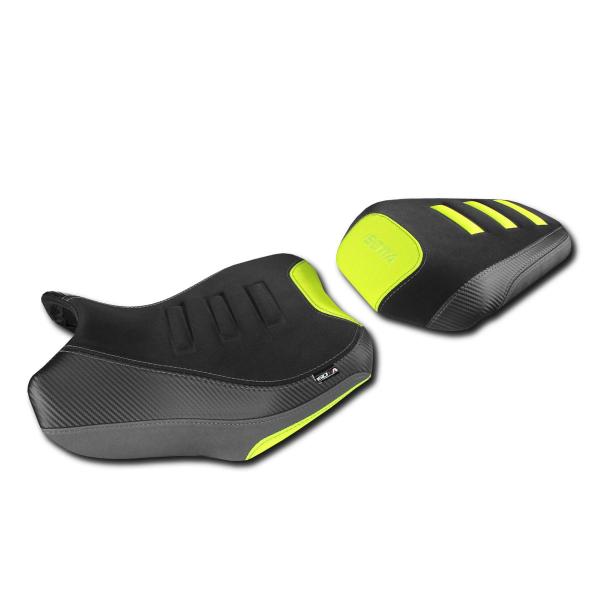 Rivestimento sella Isotta gialla/nera/grigia Benelli TRK702 2023-2024