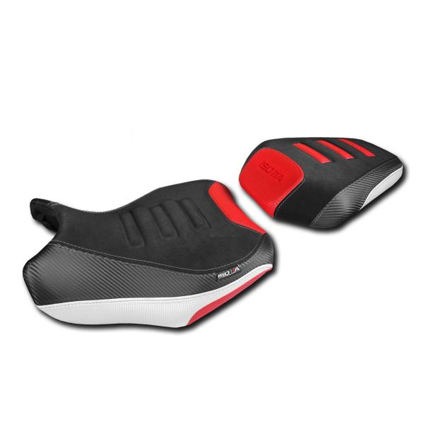 Rivestimento sella Isotta rossa/nera/bianca Benelli TRK702 2023-2024