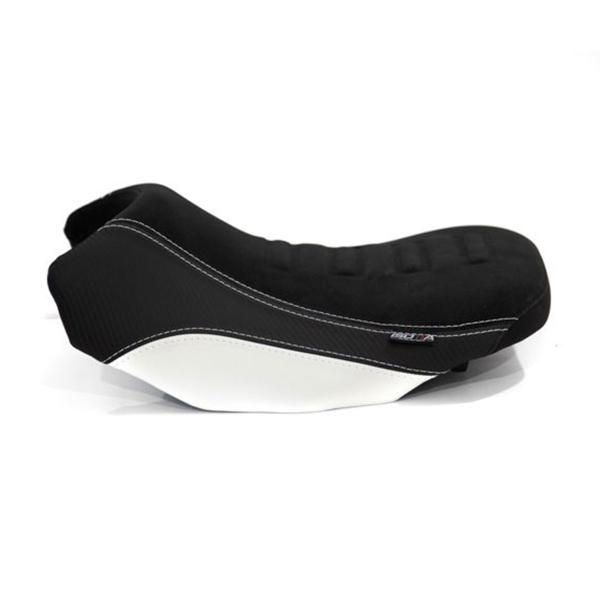 Isotta white/red/blue rider saddle lowered BMW R1250GS 2019-2023