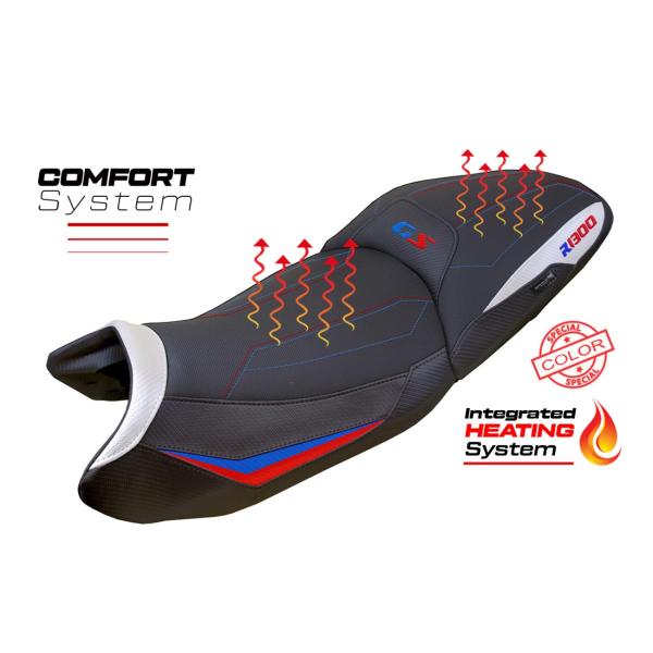 Rivestimento sella riscaldata TPZ Comfort Logo bianco-rosso-blu BMW R1300GS 2023-2025