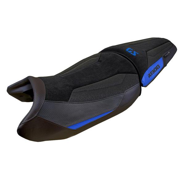 Rivestimento sella TPZ Koln Velvet Ultragrip Logo blu BMW R1300GS 2023-2025