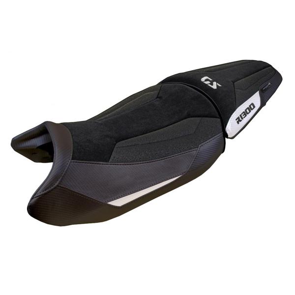 Rivestimento sella TPZ Koln Velvet Ultragrip Logo bianco BMW R1300GS 2023-2025