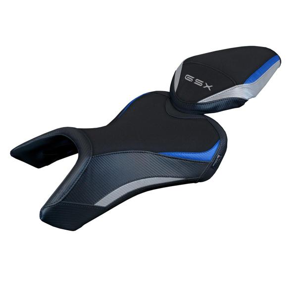 Rivestimento sella TPZ Niigata Logo argento-blu Suzuki GSX8S/8R 2023-2025