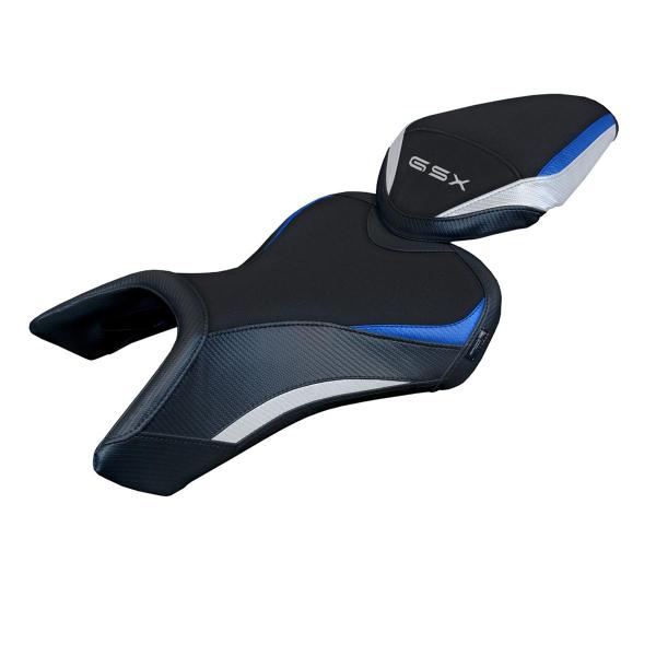 Rivestimento sella TPZ Niigata Logo bianco-blu Suzuki GSX8S/8R 2023-2025