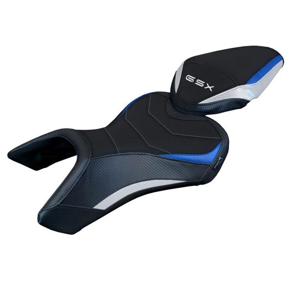 Rivestimento sella TPZ Niigata Comfort Logo bianco-blu Suzuki GSX8S/8R 2023-2025