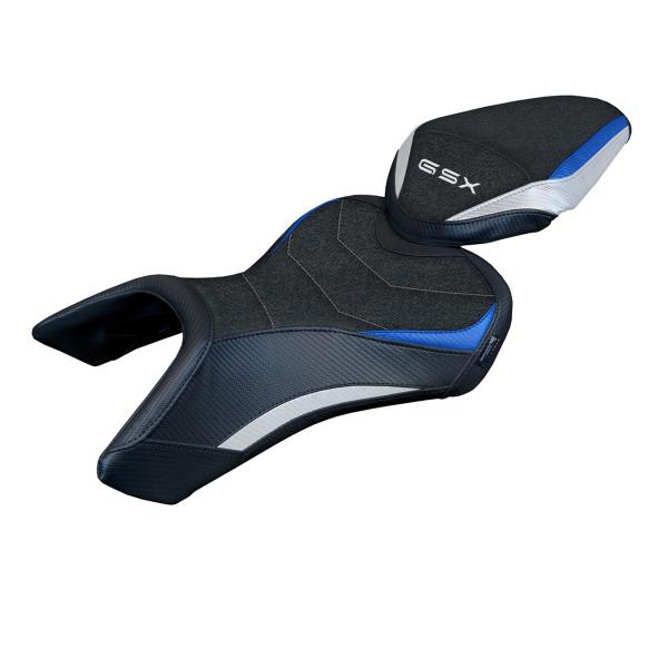 Rivestimento sella TPZ Niigata Ultragrip Logo bianco-blu Suzuki GSX8S/8R 2023-2025