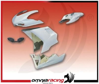 Kit Carenature racing complete : carena anteriore, codone posteriore per Ducati 848 08 > 10