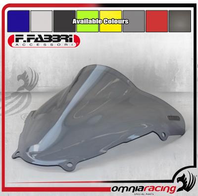 F.Fabbri Plexi Doppia Bombatura Cupolino Blu per Suzuki SV 650 S (SV650S) 1999-2002