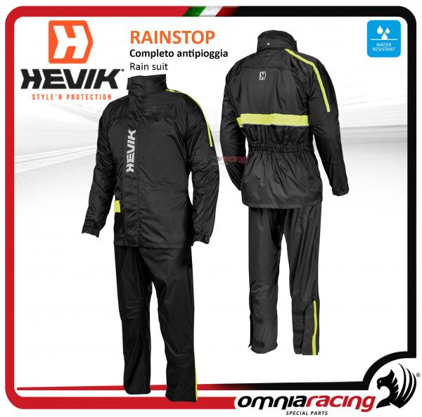 Hevik "Rainstop" - Kit completo tuta 100% antipioggia antivento giacca e pantalone