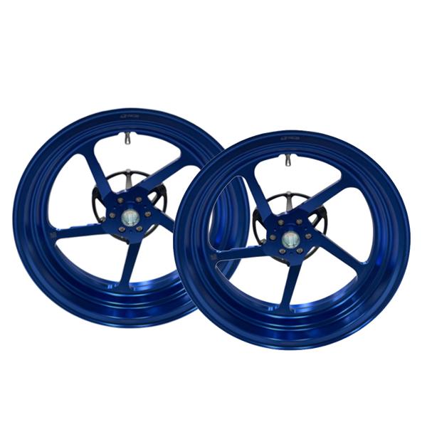 RCB FG506 wheels Yamaha Xmax 125/300 2017-2025 Forged blue 3.50x15 4.00x14