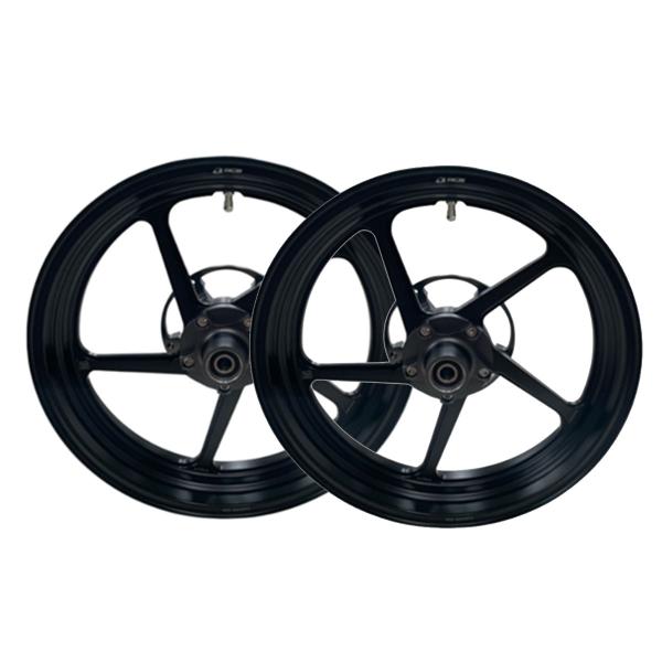 RCB FG506 wheels Yamaha Xmax 125/300 2017-2025 Forged black 3.50x15 4.00x14