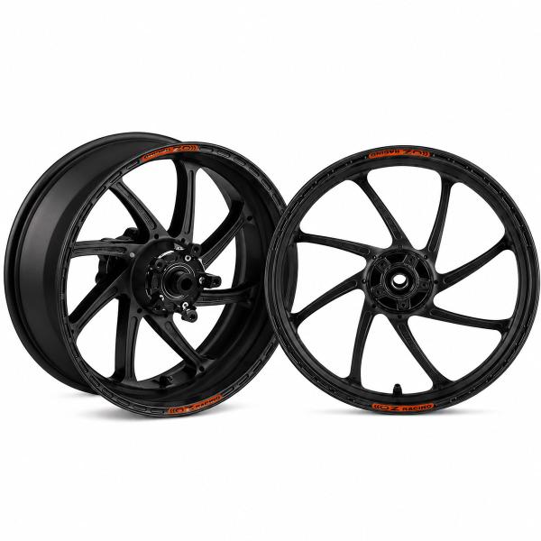 Coppia cerchi OZ Replica GP-8R alluminio nero opaco Aprilia RSV4 2009-2026