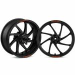 Coppia cerchi OZ Replica GP-8R alluminio nero opaco Aprilia Tuono V4 2010-2026