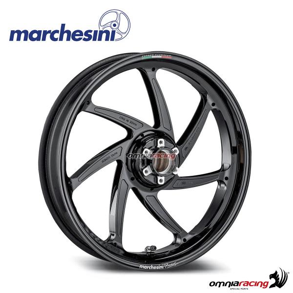 Cerchio anteriore Marchesini Genesi M7RS in alluminio Nero lucido per Ducati Streetfighter V4 2020>