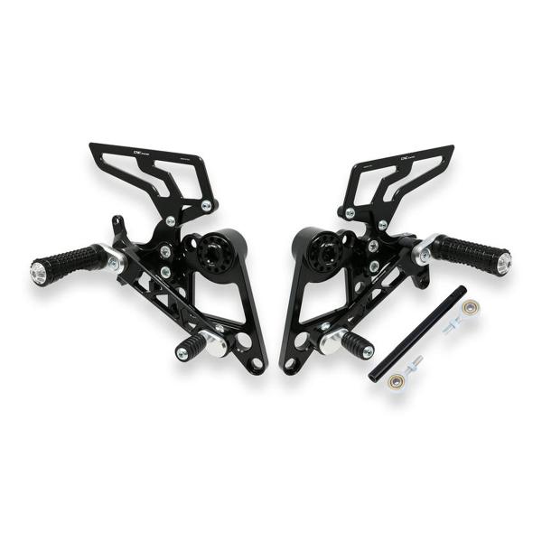 CNC Racing Black Rearsets single-seater Ducati Monster 1100 EVO 2012-2013