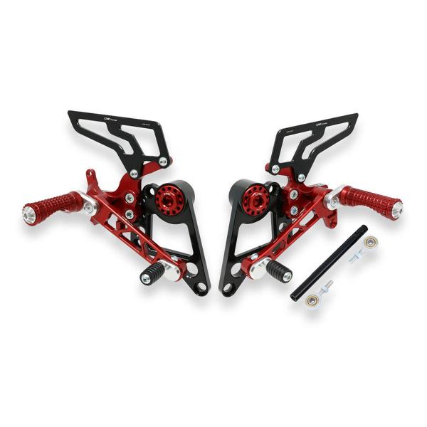 CNC Racing Red Rearsets single-seater Ducati Monster 1100S 2009-2010