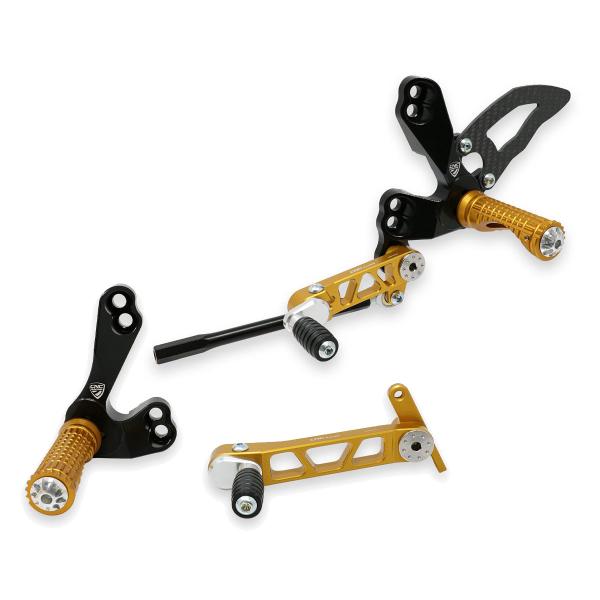 CNC Racing Gold Rearsets Ducati Streetfighter 1098 2009-2014