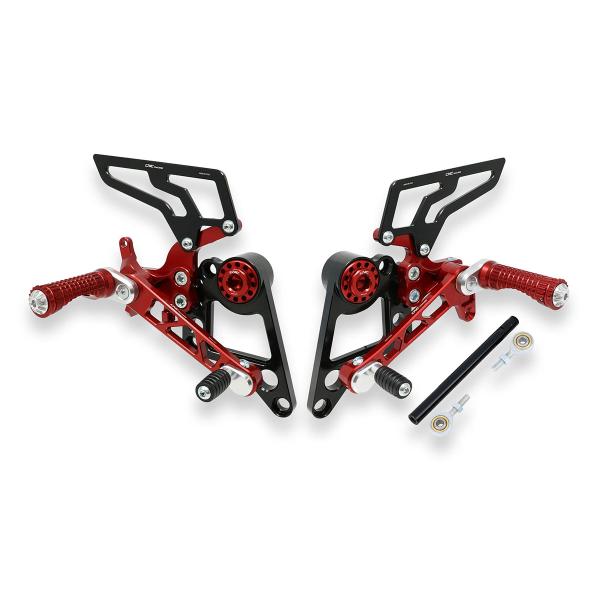 CNC Racing Red Rearsets Ducati Monster S4R 2003-2008