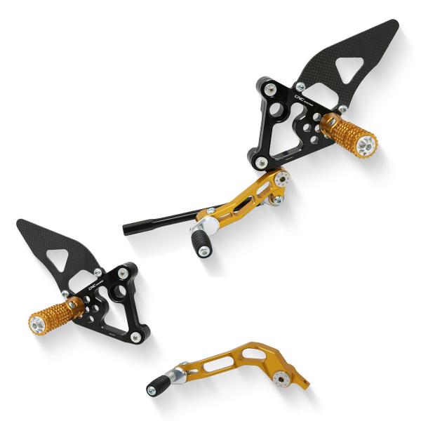 CNC Racing Gold Rearsets Ducati 1098 2007-2008