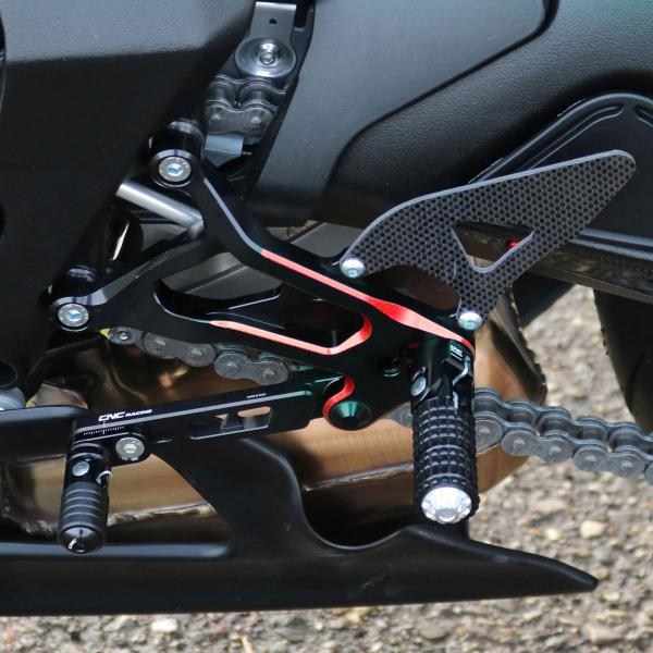 CNC Racing Black/Red Rearsets Mv Agusta F3 675 2017-2020