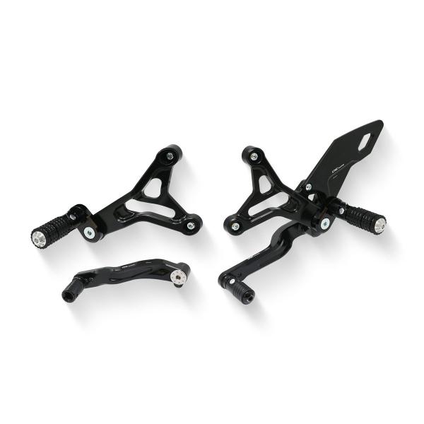 CNC Racing Black Rearsets Mv Agusta Dragster 800 Rosso 2020-2023