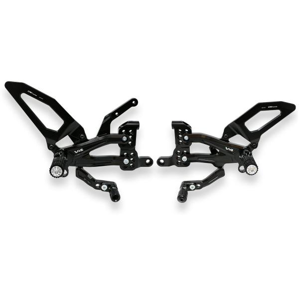 CNC Racing Black Rearsets Ducati Panigale V4R 2019-2024