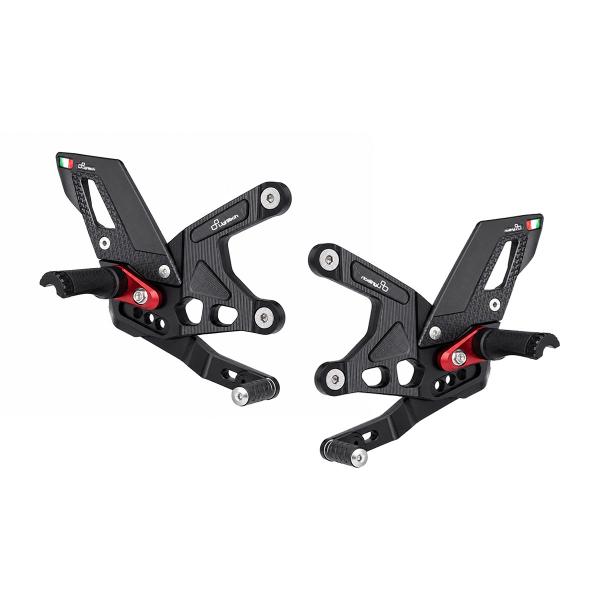 Pedane Regolabili LighTech Standard Kawasaki Z900SE 2017-2026