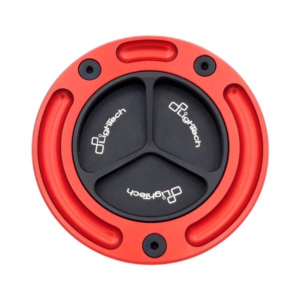 LighTech Red Screw-on fuel tank cap Kawasaki Ninja 300 2013-2017