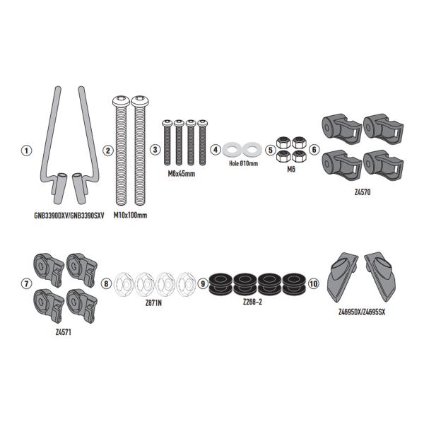 Givi windscreen fitting kit Piaggio Liberty 50/125/150 2025