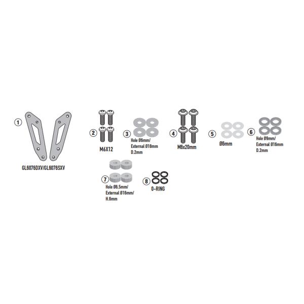 Givi windscreen fitting kit Honda Forza 750 2025