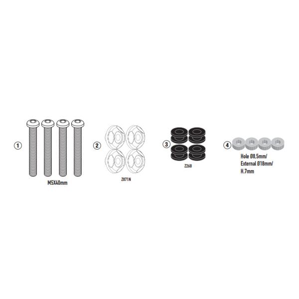 Givi windscreen fitting kit Yamaha Nmax 125 2025