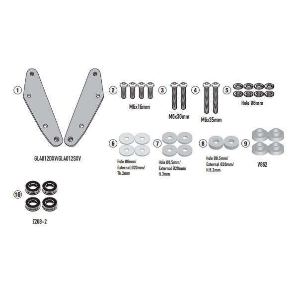 Givi windscreen fitting kit Kymco Xciting VS400 2024-2025