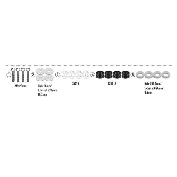 Givi windscreen fitting kit Zontes 368G 2025