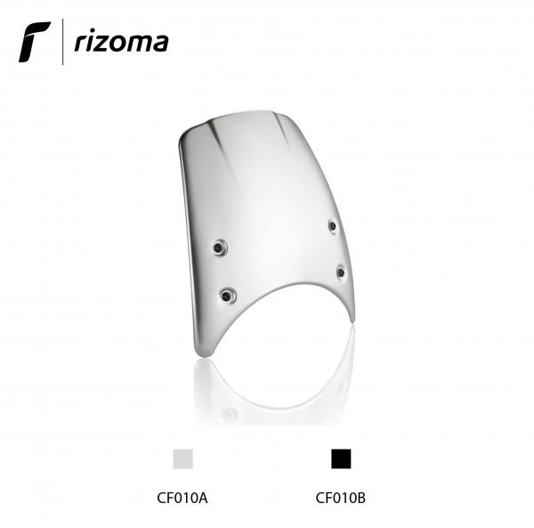 Cupolino Rizoma universale in alluminio spazzolato colore argento