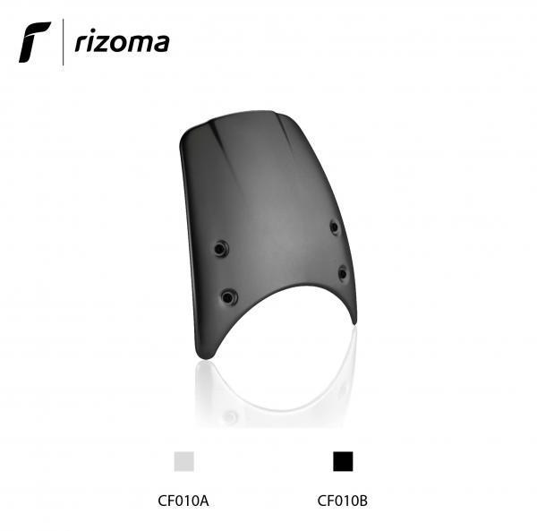 Cupolino Rizoma universale in alluminio spazzolato colore nero