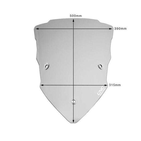 Cupolino CNC Racing Touring fume Ducati Multistrada V2 2022-2024